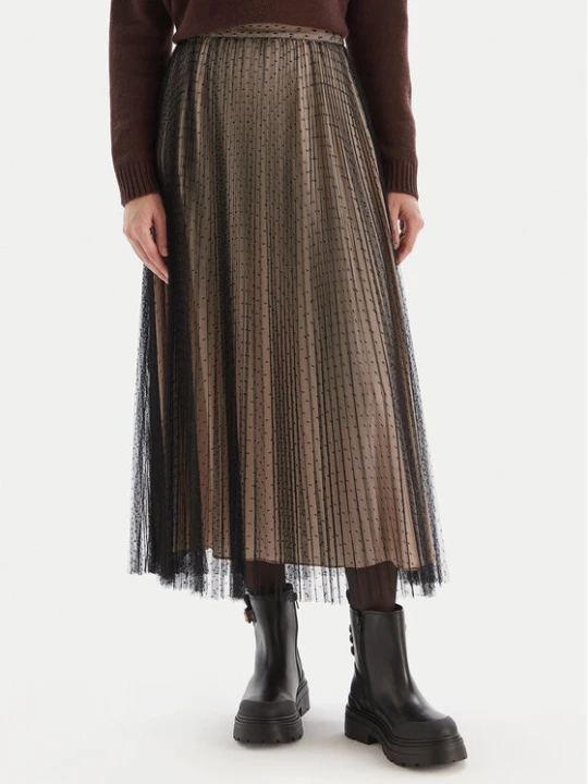 Zdjęcie produktu TWINSET Spódnica midi 252TT2023 Czarny Regular Fit