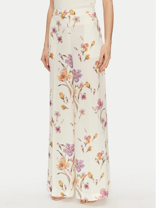 Zdjęcie produktu TWINSET Spodnie palazzo 251TP2775 Écru Wide Leg Kremowy