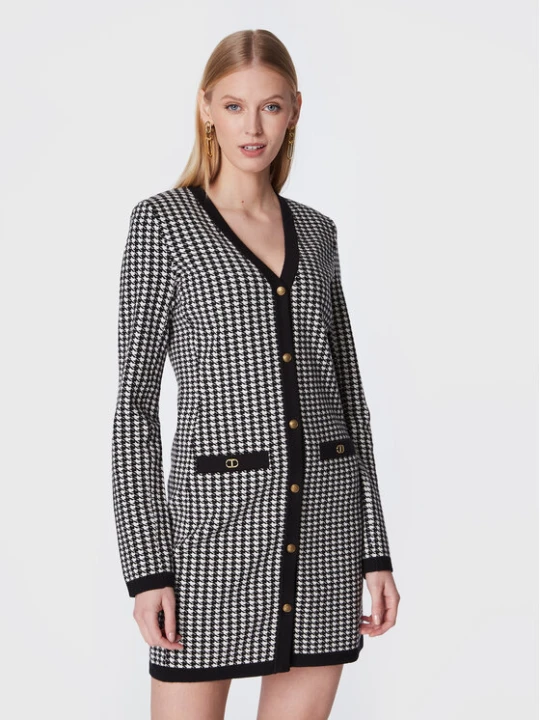 Zdjęcie produktu TWINSET Sukienka dzianinowa 222TT3303 Czarny Regular Fit