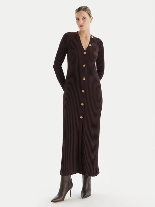 Zdjęcie produktu TWINSET Sukienka dzianinowa 252TT3400 Brązowy Slim Fit
