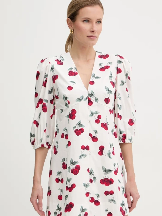 Zdjęcie produktu Twinset sukienka empire bawełniana biały