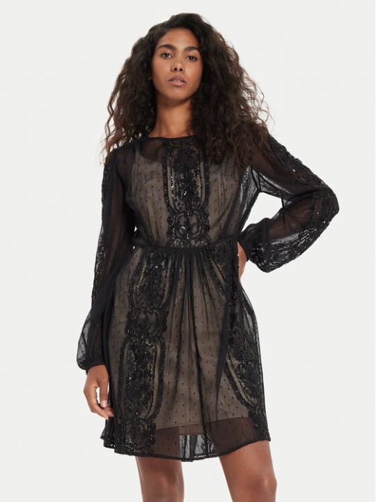 Zdjęcie produktu TWINSET Sukienka koktajlowa 241TP2030 Czarny Loose Fit