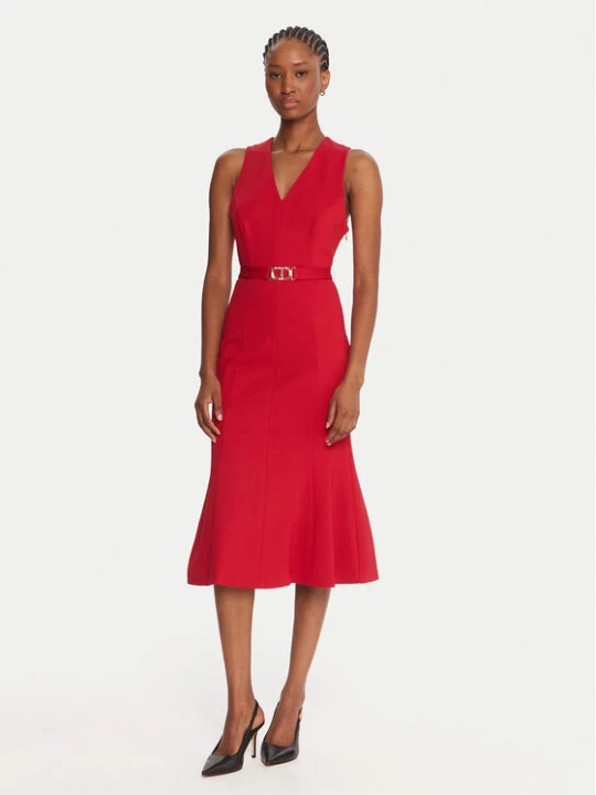 Zdjęcie produktu TWINSET Sukienka koktajlowa 252TP2606 Czerwony Slim Fit
