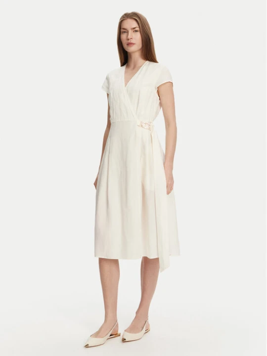 Zdjęcie produktu TWINSET Sukienka letnia 251TT2072 Écru Loose Fit Kremowy