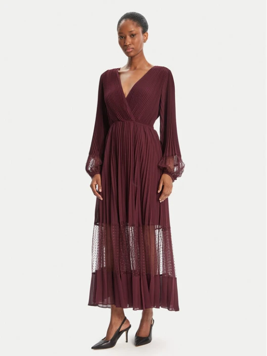 Zdjęcie produktu TWINSET Sukienka wieczorowa 252TP2641 Bordowy Regular Fit