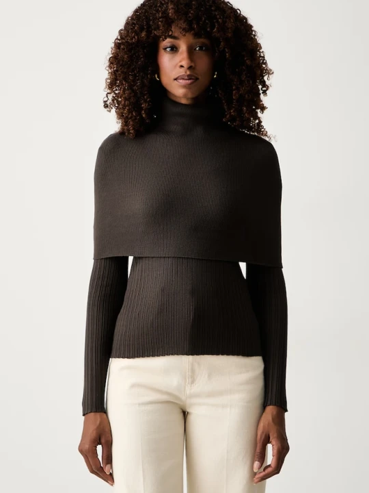 Zdjęcie produktu Twinset sweter damski z wiskozą brązowy