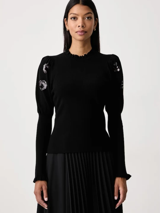 Zdjęcie produktu Twinset sweter damski z wiskozą czarny
