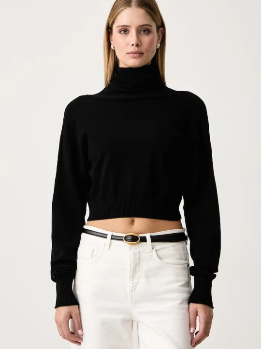 Zdjęcie produktu Twinset sweter damski z wiskozą czarny