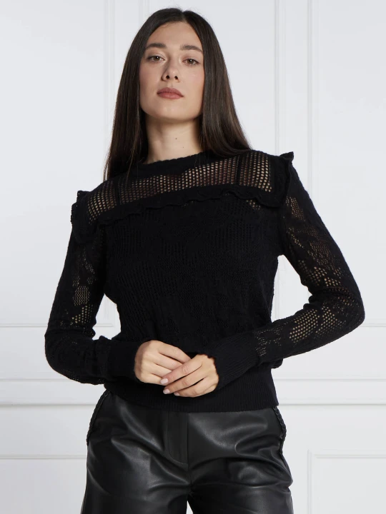 Zdjęcie produktu TWINSET Sweter | Regular Fit | z dodatkiem wełny czarny