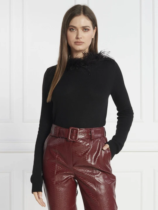 Zdjęcie produktu TWINSET Sweter | Regular Fit | z dodatkiem wełny i kaszmiru czarny