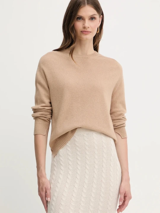 Zdjęcie produktu Twinset sweter wełniany beżowy