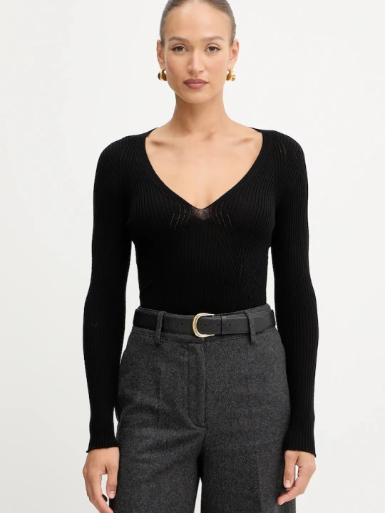 Zdjęcie produktu Twinset sweter wełniany czarny