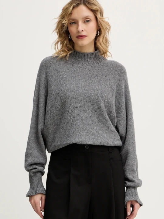 Zdjęcie produktu Twinset sweter z dodatkiem wełny szary