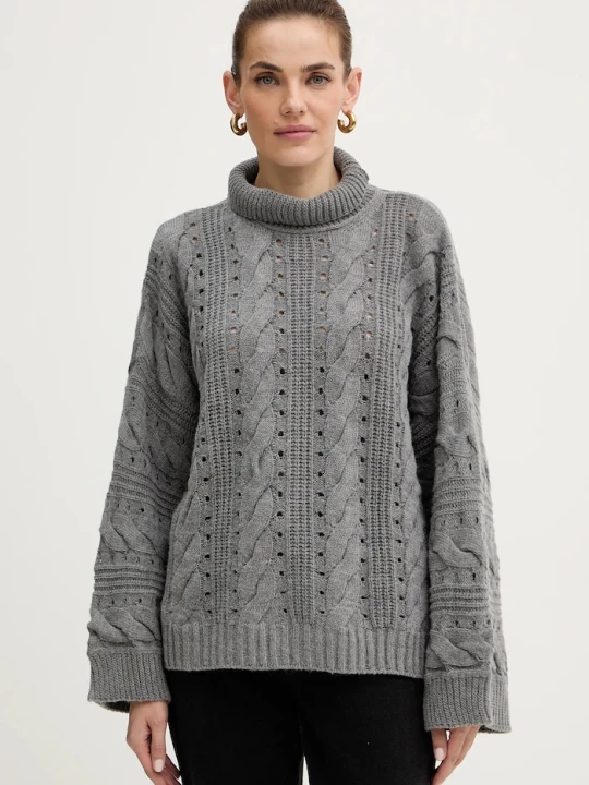 Zdjęcie produktu Twinset sweter z wełną szary