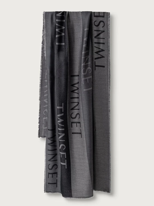 Zdjęcie produktu Twinset szal damski czarny