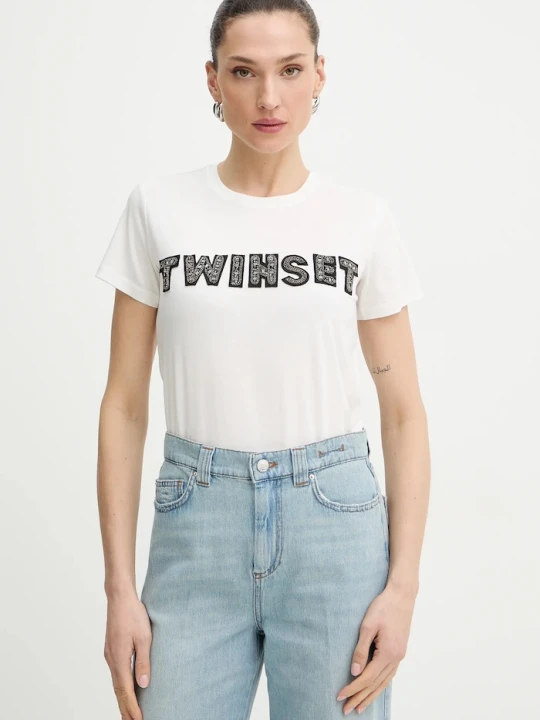 Zdjęcie produktu Twinset t-shirt beżowy