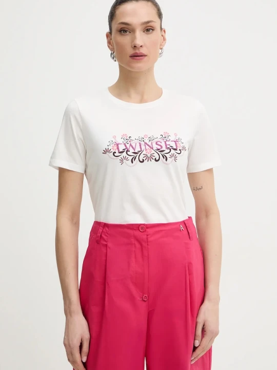 Zdjęcie produktu Twinset t-shirt beżowy