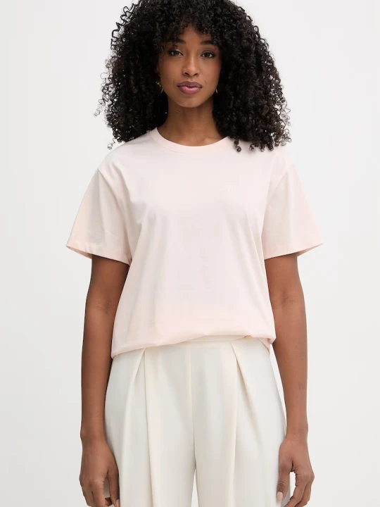 Zdjęcie produktu Twinset t-shirt basic damski bawełniany różowy