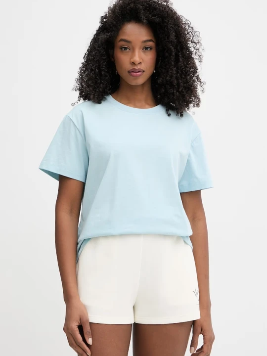 Zdjęcie produktu Twinset t-shirt basic damski bawełniany niebieski