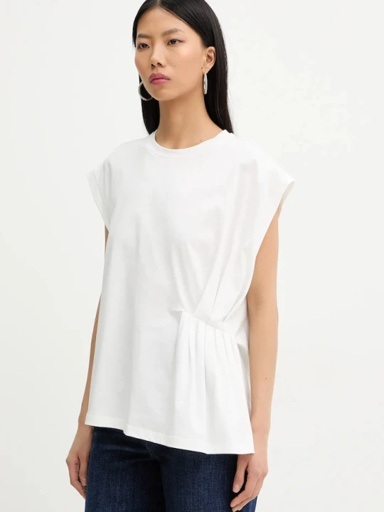 Zdjęcie produktu Twinset t-shirt bawełniany beżowy
