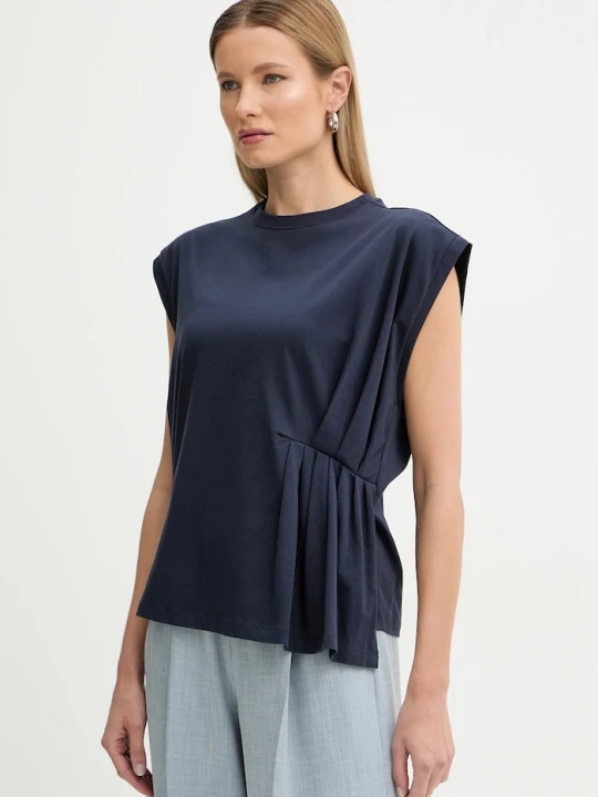 Zdjęcie produktu Twinset t-shirt bawełniany granatowy