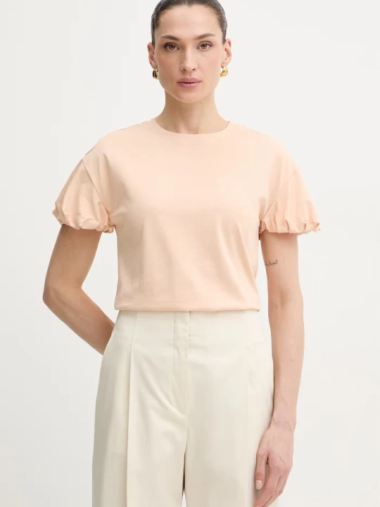 Zdjęcie produktu Twinset t-shirt bawełniany beżowy