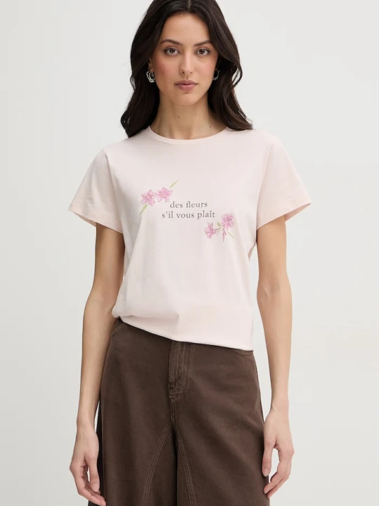 Zdjęcie produktu Twinset t-shirt damski bawełniany różowy