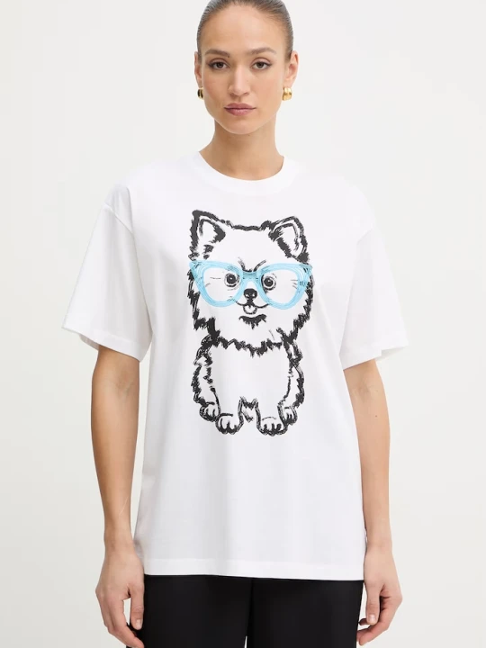 Zdjęcie produktu Twinset t-shirt damski bawełniany biały