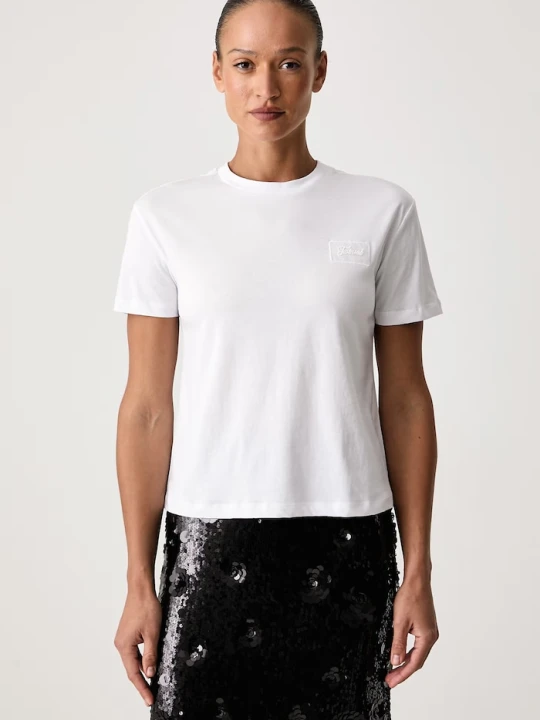 Zdjęcie produktu Twinset T-shirt damski bawełniany biały