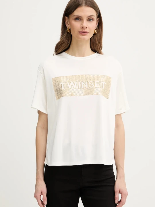 Zdjęcie produktu Twinset t-shirt beżowy