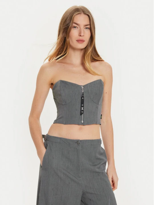 Zdjęcie produktu TWINSET Top 242AM2044 Szary Slim Fit