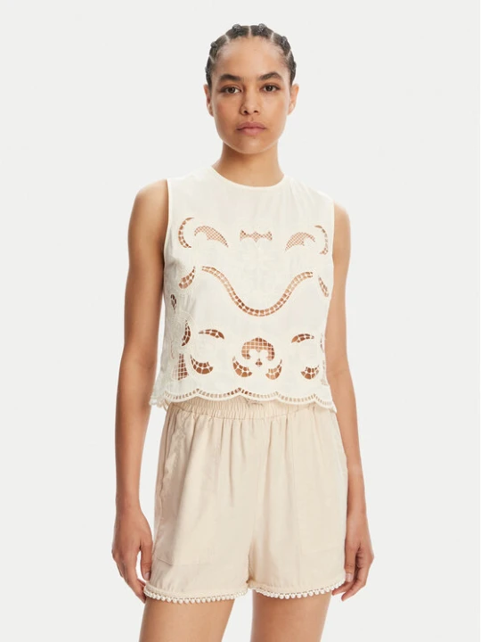 Zdjęcie produktu TWINSET Top 251TT2165 Beżowy Loose Fit