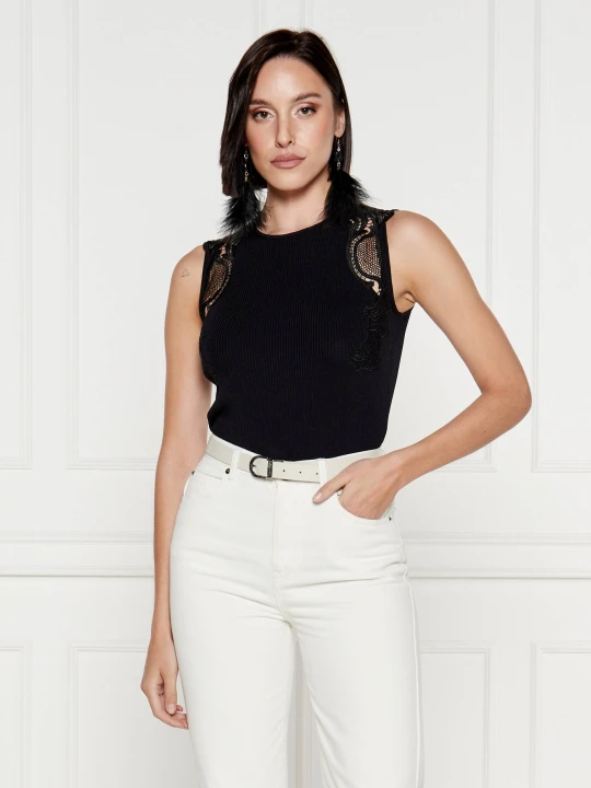 Zdjęcie produktu TWINSET Top | Slim Fit czarny