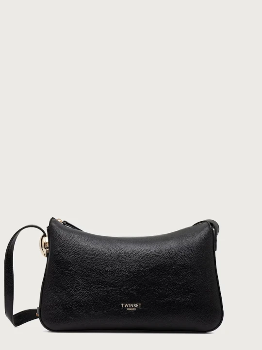 Zdjęcie produktu Twinset torebka crossbody damska z imitacji skóry czarny