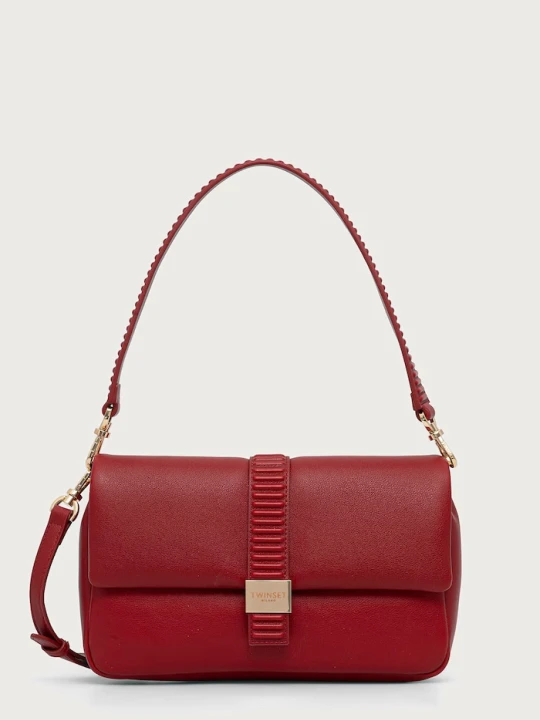 Zdjęcie produktu Twinset torebka crossbody damska z imitacji skóry czerwony