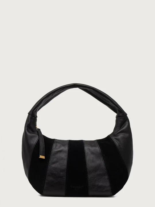 Zdjęcie produktu Twinset torebka hobo damska skórzana czarny
