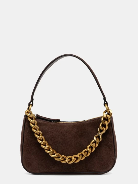 Zdjęcie produktu Twinset torebka hobo damska zamszowa brązowy