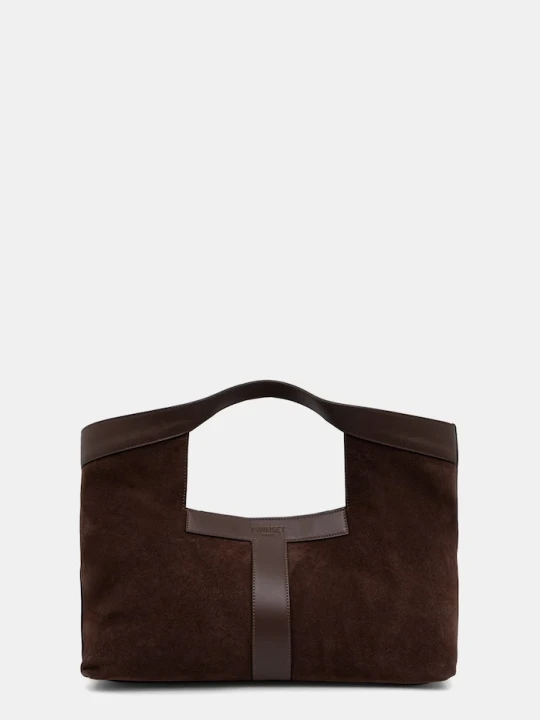Zdjęcie produktu Twinset torebka shopper damska zamszowa brązowy
