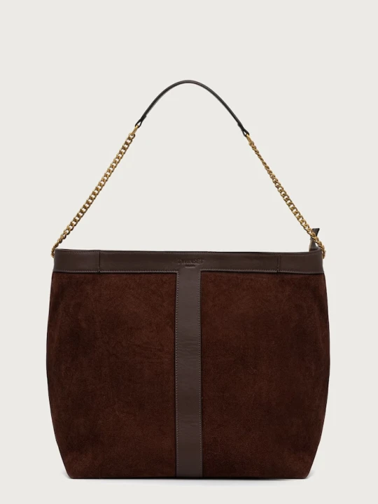 Zdjęcie produktu Twinset torebka shopper damska zamszowa brązowy