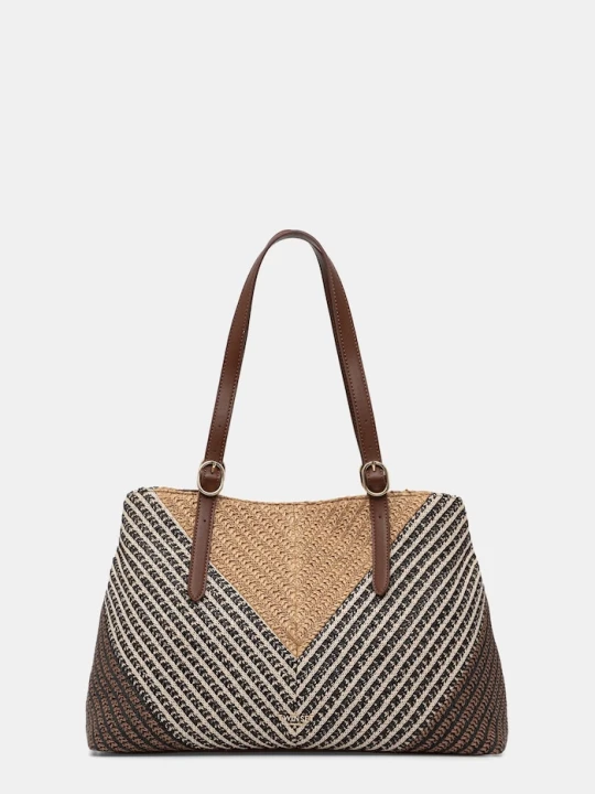 Zdjęcie produktu Twinset torebka tote damska pleciona brązowy