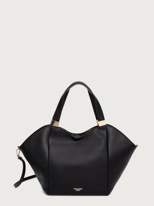 Zdjęcie produktu Twinset torebka tote damska z imitacji skóry czarny