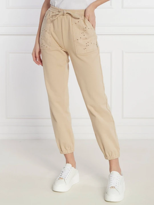 Zdjęcie produktu Twinset U&B Spodnie dresowe | Regular Fit beżowy