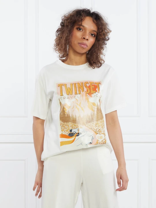 Zdjęcie produktu Twinset U&B T-shirt | Classic fit biały