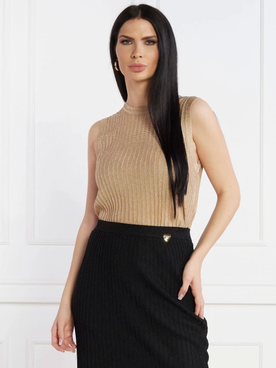 Zdjęcie produktu Twinset U&B Top | Regular Fit złoty