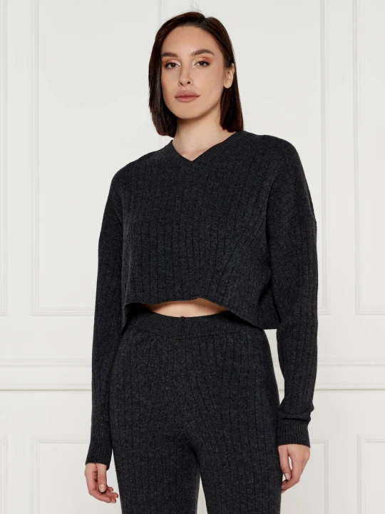 Zdjęcie produktu TWINSET Wełniany sweter | Cropped Fit