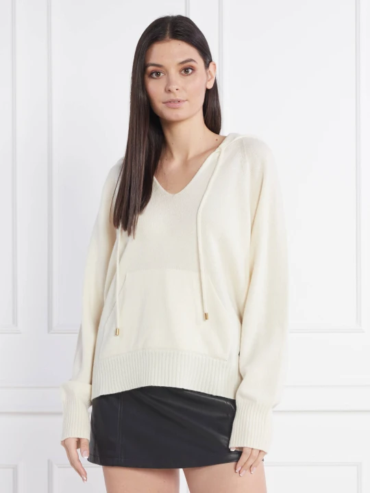 Zdjęcie produktu TWINSET Wełniany sweter | Regular Fit | z dodatkiem kaszmiru beżowy