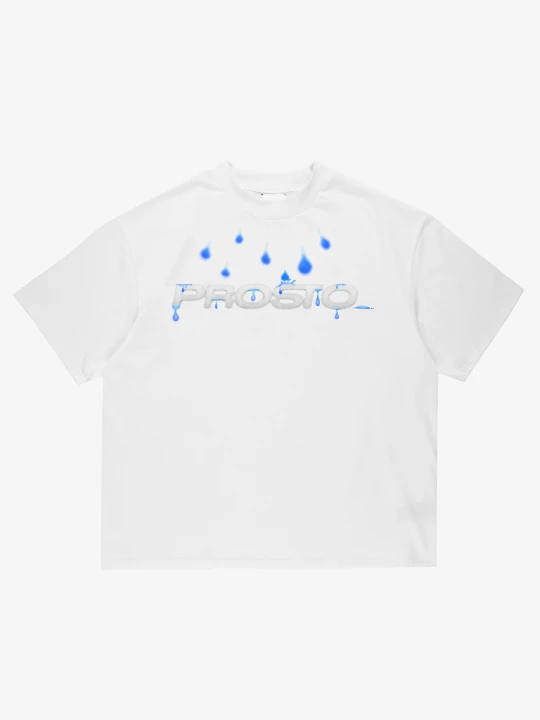 Zdjęcie produktu Twoje Łzy t-shirt oversize bawełniany męski biały PROSTO.