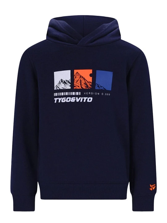 Zdjęcie produktu Tygo & Vito Bluza "Hesse" w kolorze granatowym rozmiar: 146/152