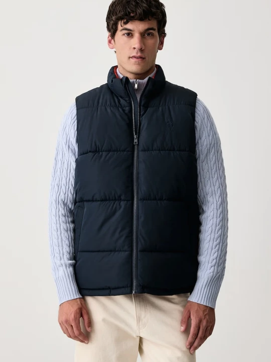 Zdjęcie produktu U.S. Polo Assn. bezrękawnik męski Wide Baffle Gilet granatowy