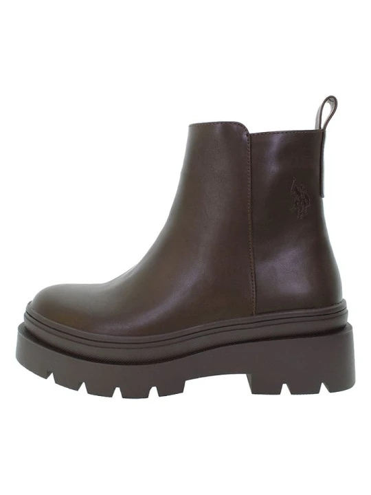 Zdjęcie produktu U.S. Polo Assn. Botki w kolorze brązowym rozmiar: 39